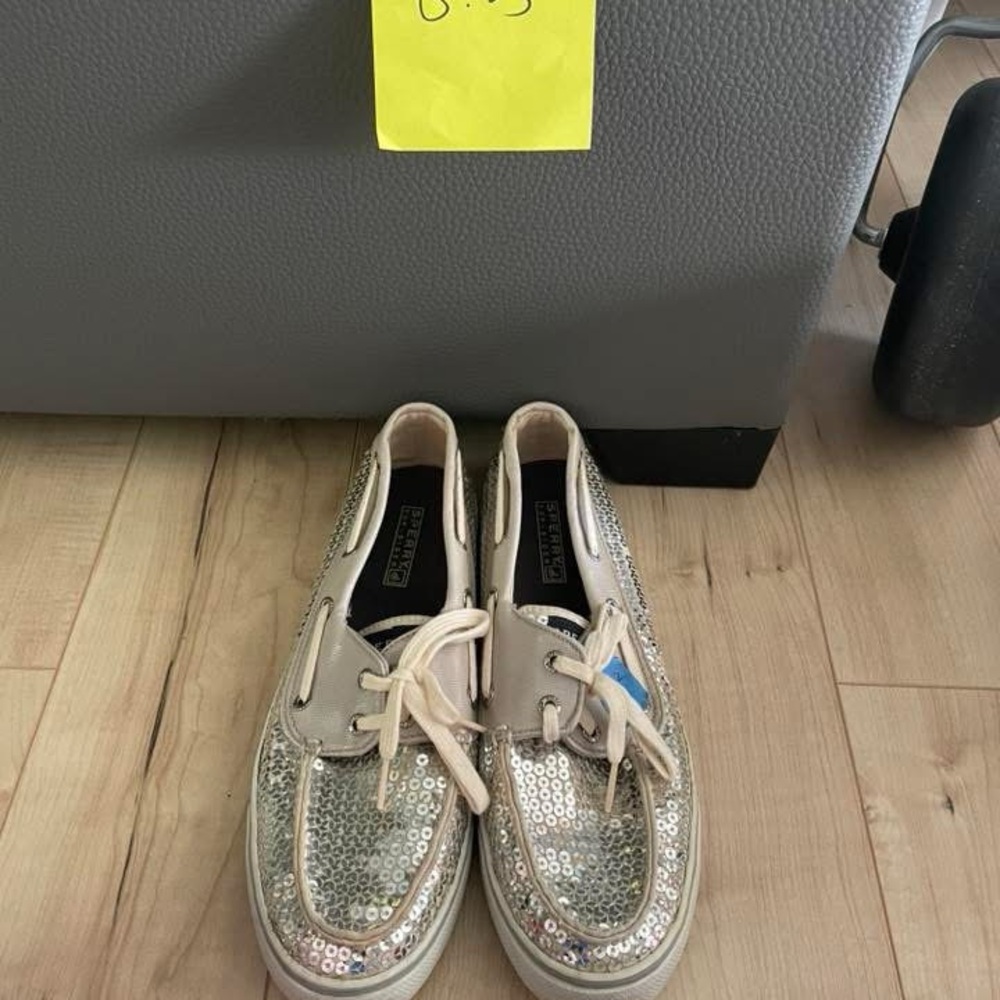 Sperry Silver Sequin Women's Shoes